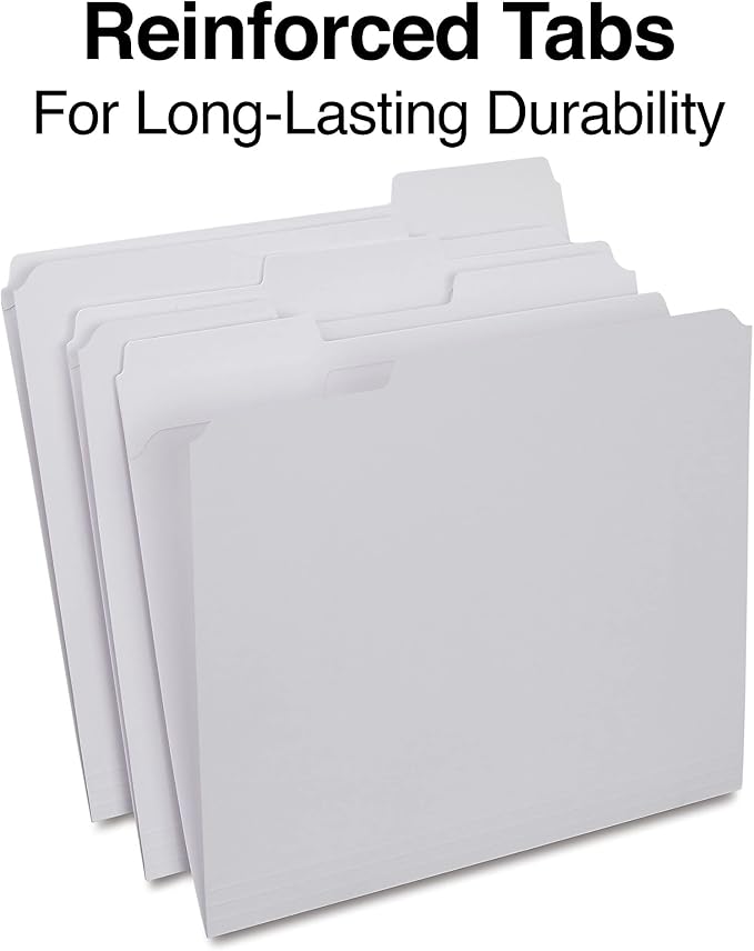 Staples File Folder, Letter Size, Reinforced 3‑Tab Design - Image 3