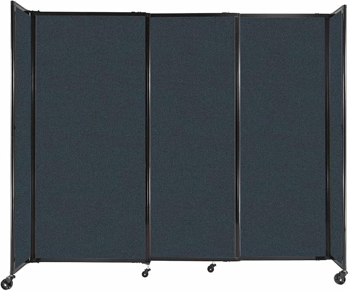 Versare Straightwall Sliding Portable Wall Partition | Freestanding Office by VERSARE