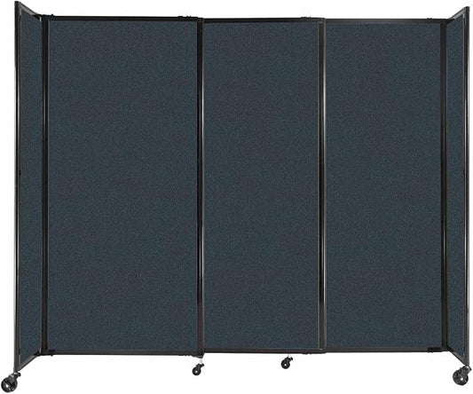 Versare Straightwall Sliding Portable Wall Partition | Freestanding Office by VERSARE