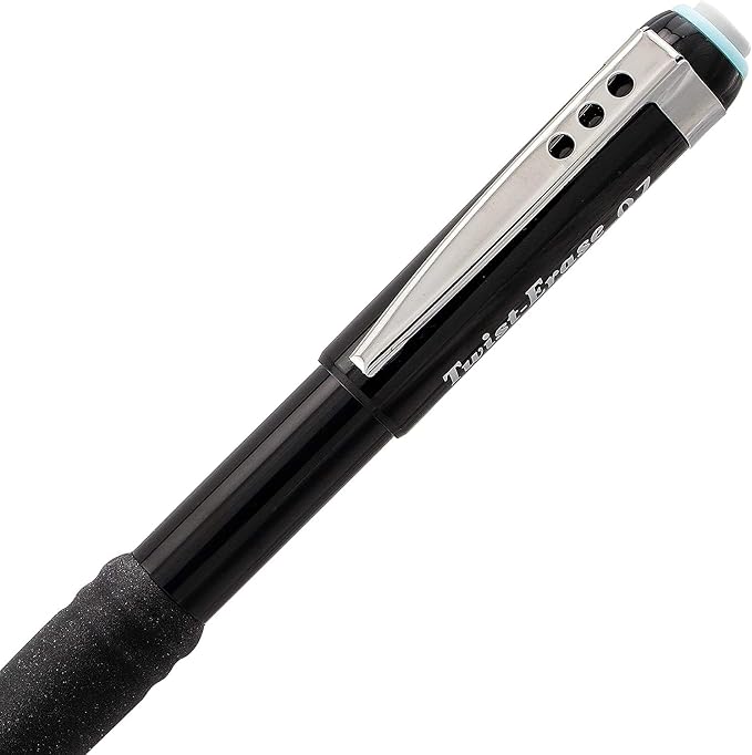 Pentel Mechanical Pencil 0.7 mm Twist Erase III, Twist Up Eraser, Pre-Loaded - Image 2
