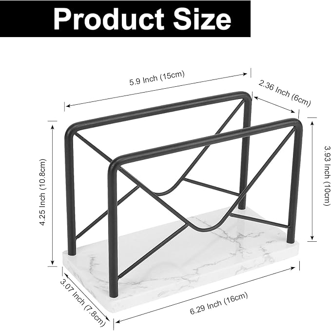 Modern Mail Holder for Home Office, Metal Letter Organizer Sorter for Desk - Image 5