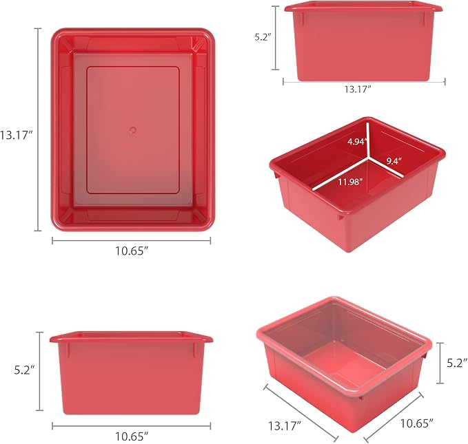 Storex Letter Size Deep Storage Tray – Organizer Bin - Image 6