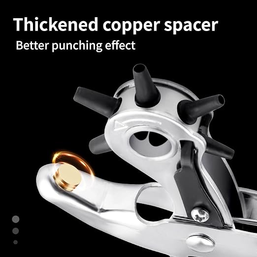 XOOL Belt Hole Puncher for Leather, Precision Multi-Size Leather Hole Punch for - Image 3