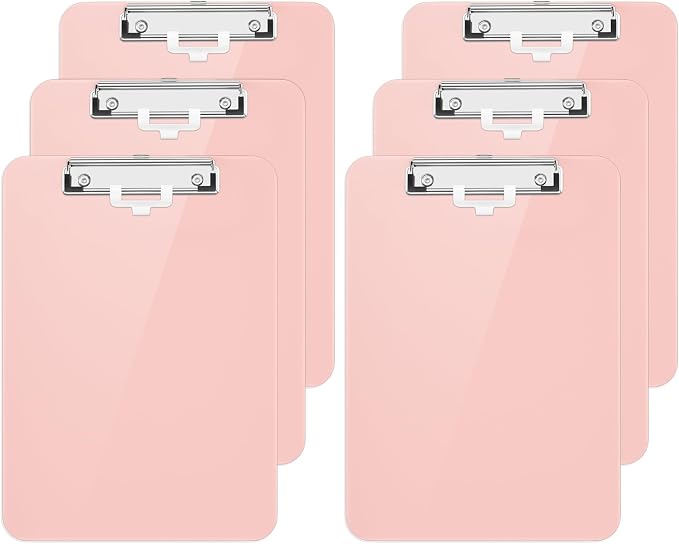 Hongri Plastic Clipboard with Pen Holder, Nurses and Women, Low Profile Clip by Hongri