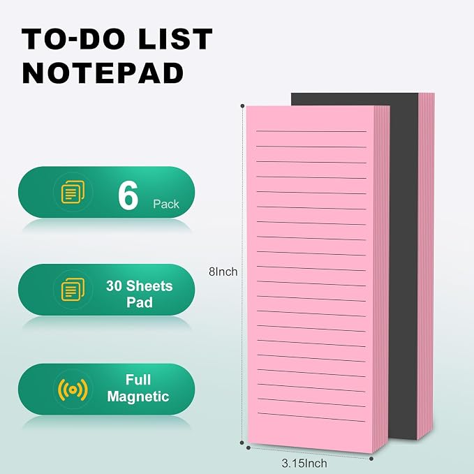 Magnetic Notepads Note Pads for Fridge - Image 2