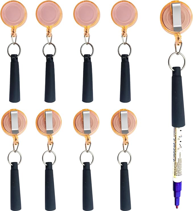 Duty Retractable Pull Pen Holder -Thick Nylon Cable- Ideal by Buynow