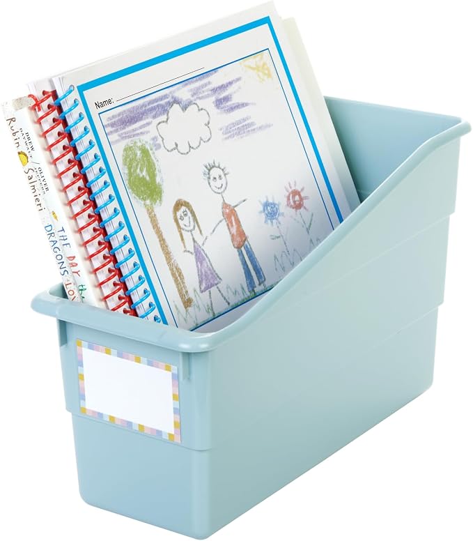 Really Good Stuff Durable Book and Binder Holders- Set of 6 Boho Colors | - Image 10