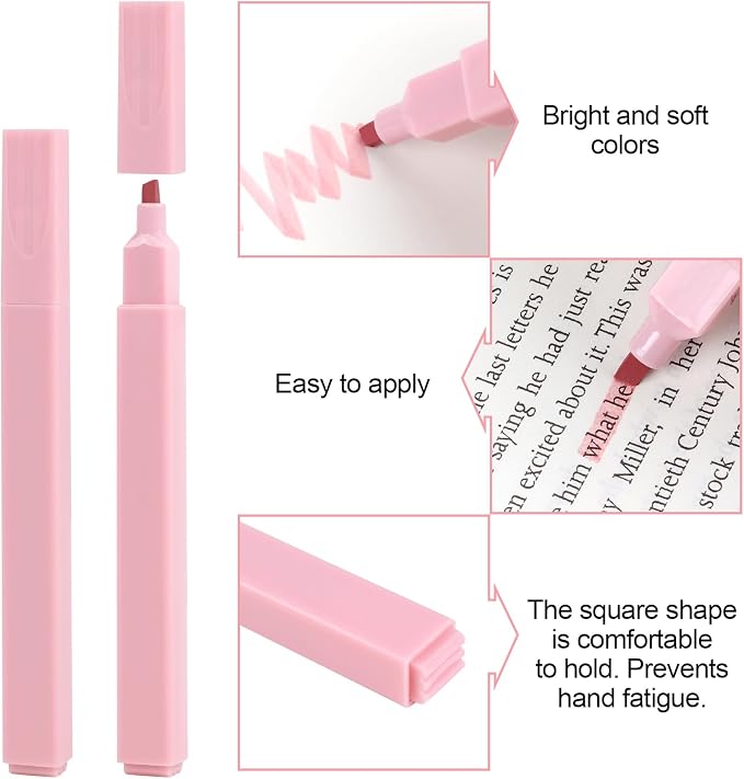 Utron 12pcs Bible Highlighters, Pastel Highlighter Set, No Bleed Bible - Image 3
