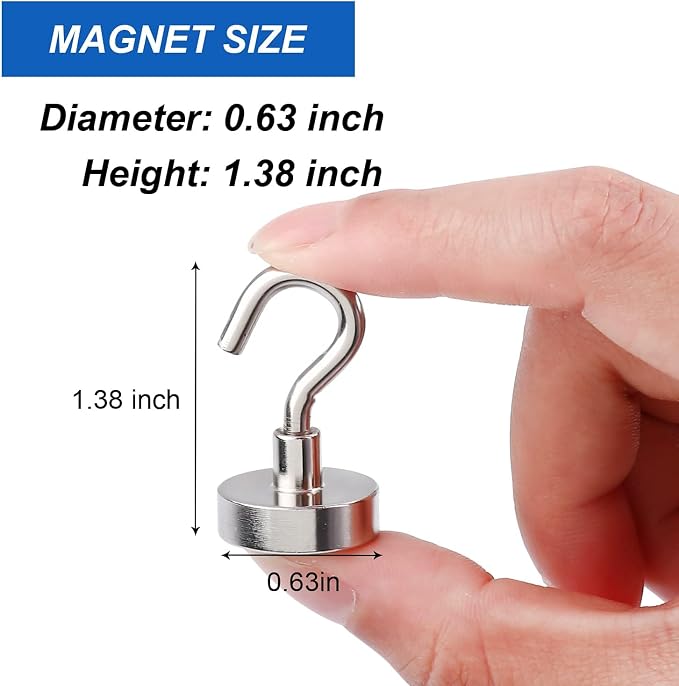 LOVIMAG Magnetic Hooks for Hanging, 30lbs Magnet Hooks for Cruise Ship - Image 2