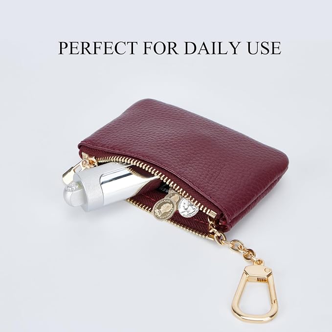 Full Grain Leather Coin Purse - Image 5