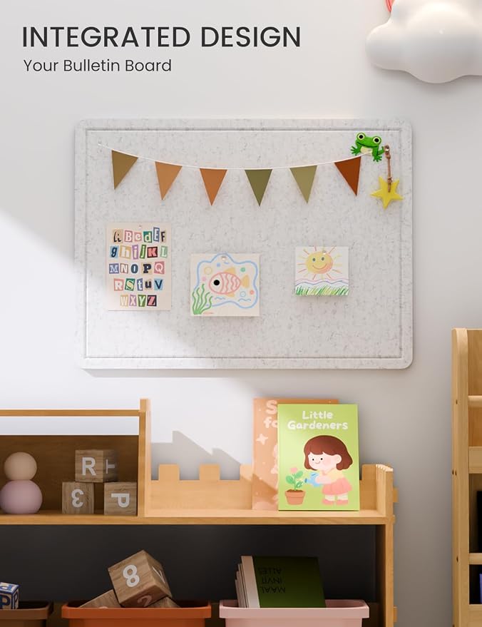 Fluxynara Bulletin Board, 23.6" x 17.5" Cork Board Alternative - Image 6