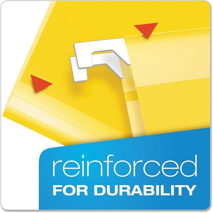 Pendaflex Extra Capacity Reinforced Hanging Folders, Letter Size, 1/5 Cut - Image 3