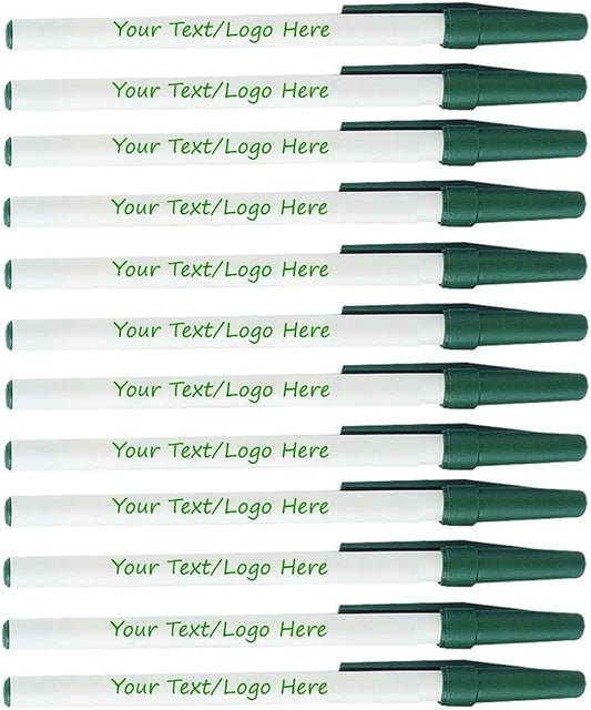 Personalized Stick Pens With your Custom Logo or Text-500 Pack Bulk-for by Sypen