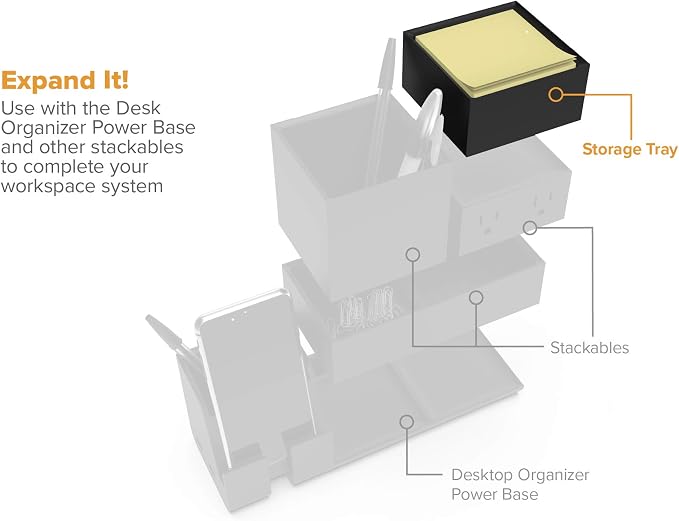 Bostitch Office Konnect Desk Organizer Accessory Tray, Stacks - Image 6