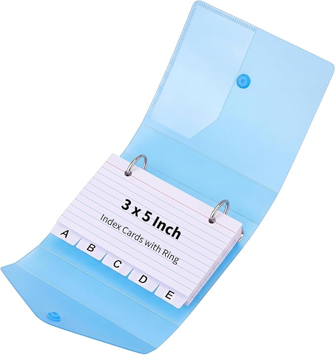 3x5 Index Card Holder Organizers Case Binder by BESARME