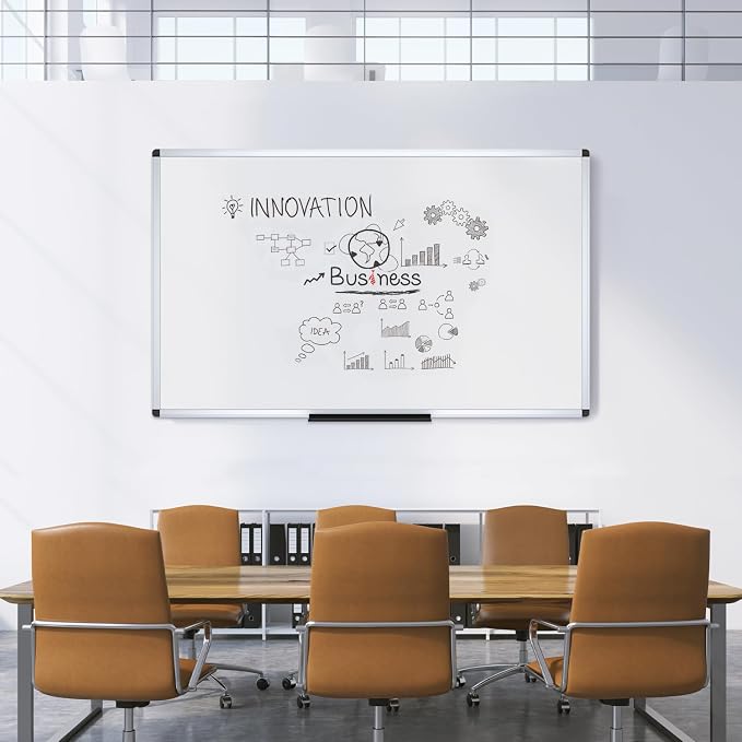 VIZ-PRO Dry Erase Board/Magnetic Whiteboard, 72 x 40 Inches, Large Wall Mounted - Image 5