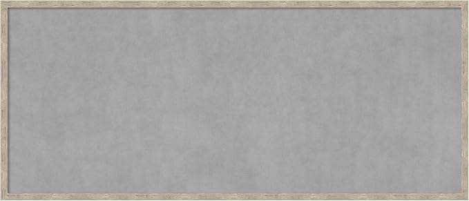 Amanti Art Silver Framed Magnetic Board 21x49 Oversize Vision Board by AmantiArt