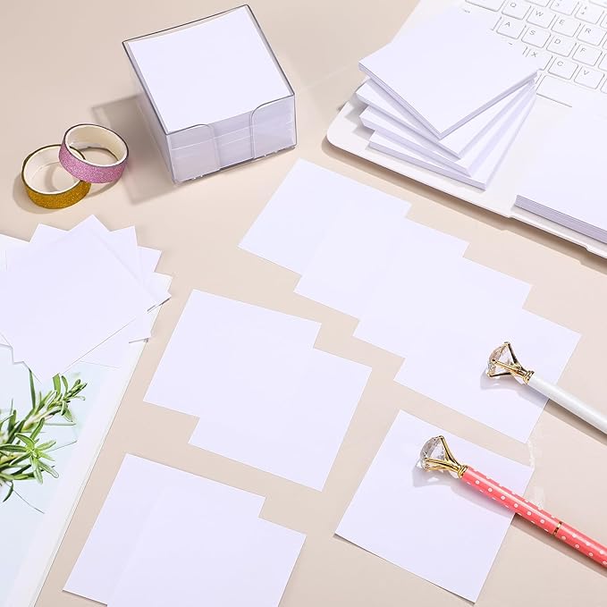 1000 Pieces Small Note Pad 3.4 Inch x 3.4 Inch Square Memo Cube Refill Memo Pads - Image 5