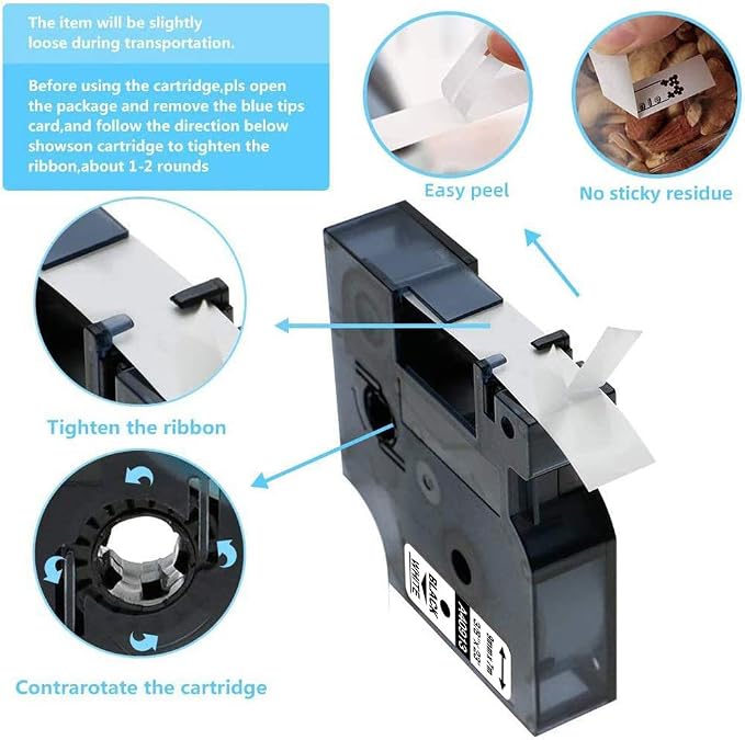 FreshWorld 3-Pack Replace for DYMO D1 3/8 inch label tape 41913 S0720680 - Image 3