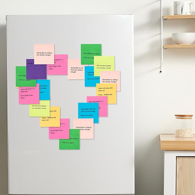 Sticky Notes 3x3 Inch, 8 Pads, 800 Sheets, 8 Bright Colors Sticky Note Pad - Image 7