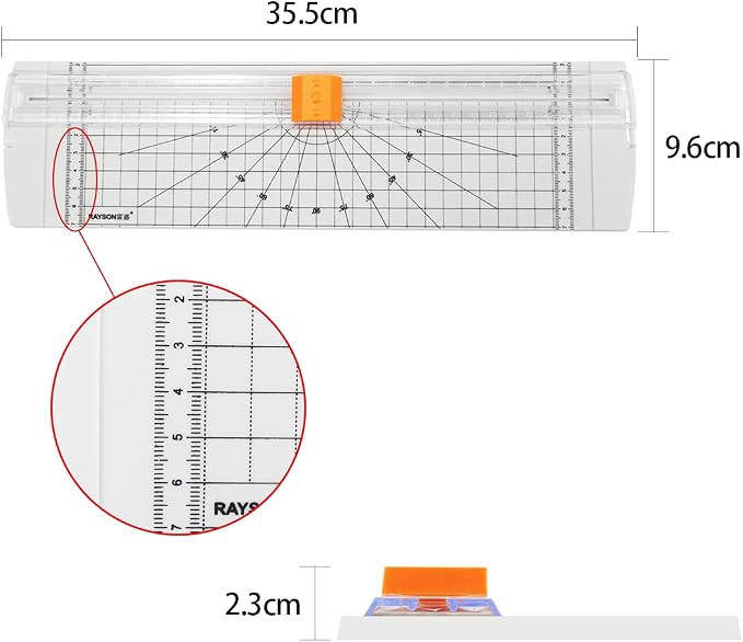 Rayson Paper Cutter Trimmer, A4 Size, craft paper, photos and DIY projects; - Image 8