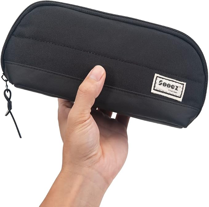 Sooez Wide-Opening Pencil Pen Case, Lightweight & Spacious Pencil Pouch Zipper by Sooez