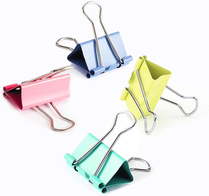 Small Binder Clips, 120 Pack, 3/4 Inch, Standard 19mm, Capacity 0.31 Inch - Image 4