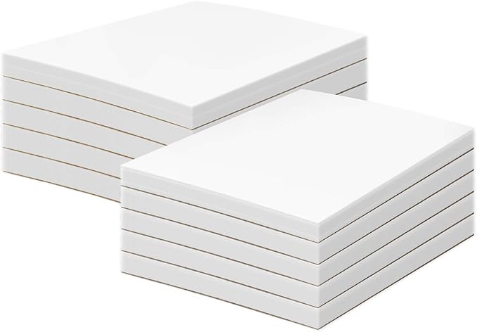 5 x 8" Blank White Memo Pads by SSuperfinePrinting