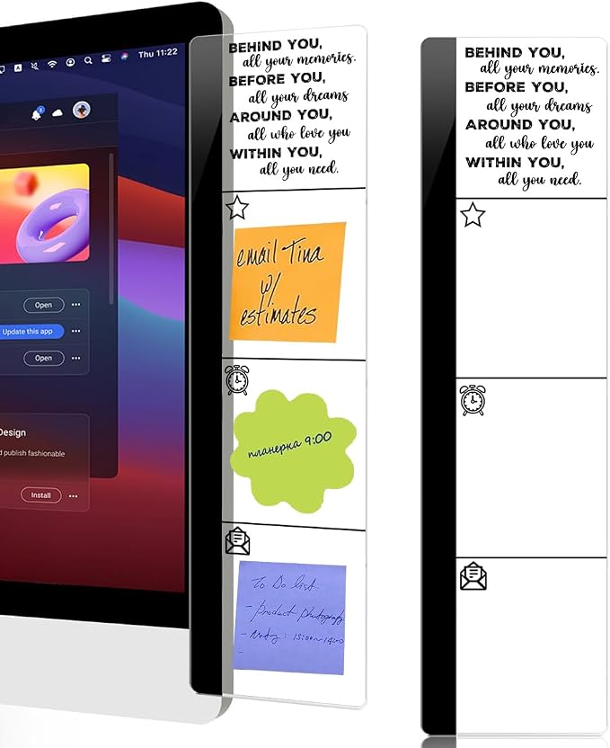 Computer Monitor Memo Board Within You Logo Decor Monitor Message Board Sticky by HTBIG