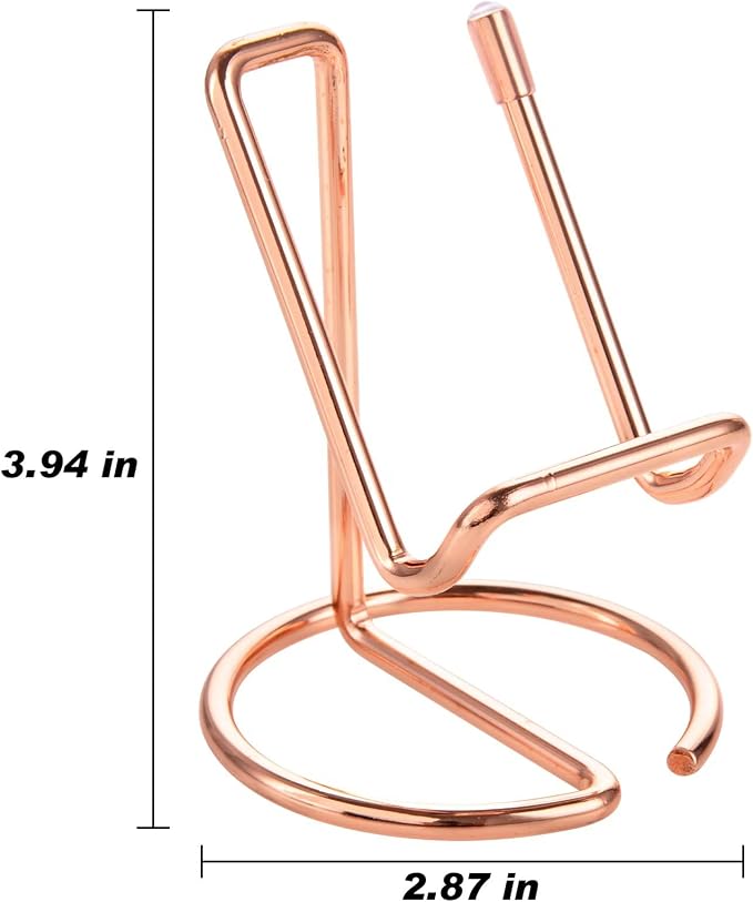 ROPOSY Cell Phone Stand for Desk, Cute Metal Rose Gold Cell Phone Stand Holder - Image 7