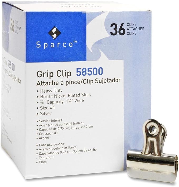Business Source 58500 Bulldog Clips, 3/8-Inch Cap, Size 1, 1-1/4-Inch W - Image 2