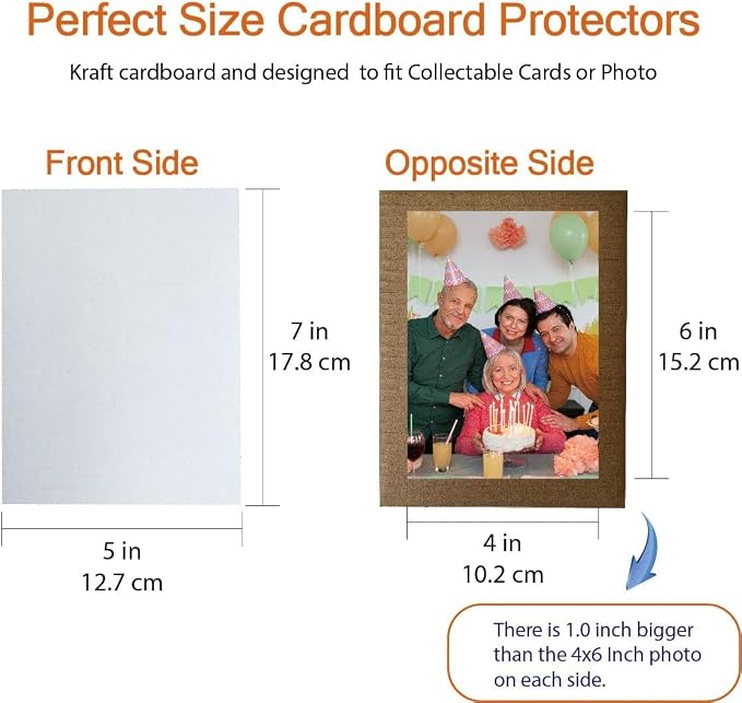 200 Packs Corrugated Cardboard Sheets, Premium Small 5x7 Inch White Cardboard - Image 4