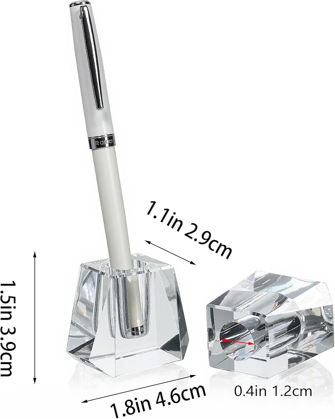QFkris 2-Pack Crystal Single Pen Holder - Image 6