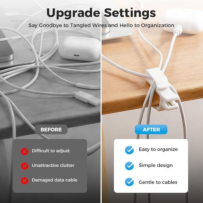 Movable Cord Holder for Nightstand, 2026 New Upgrade Cord Organizer Holder - Image 4