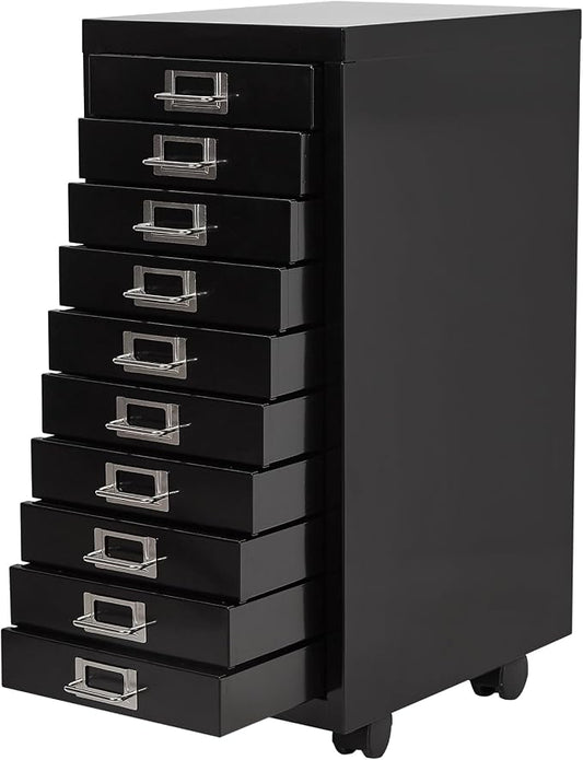 File Cabinet Mini 10 Tier Metal File Organizer Document Organizer by Unknown