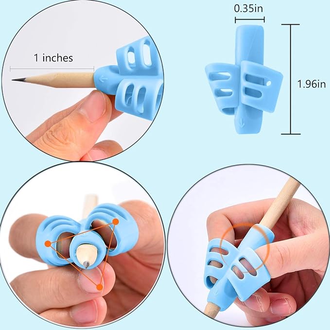 JuneLsy Pencil Grips for Kids Handwriting Pencil gripper Pencil Holder Posture - Image 4