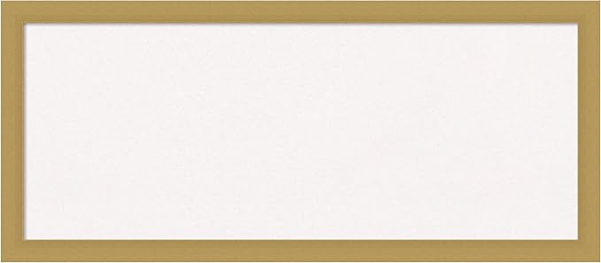 Amanti Art White Cork Board for Wall, 14x32 Vision Board with Gold Frame, Medium Corkboard Office Decor for Home Organization, Casual Corkboard Pinboard to display items for home organization-DeskLoop Office