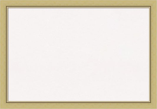Amanti Art White Cork Board for Wall, 27x39 Vision Board with Gold Frame, Large Corkboard Office Decor for Home Organization, Casual Corkboard Pinboard to display items for home organization-DeskLoop Office