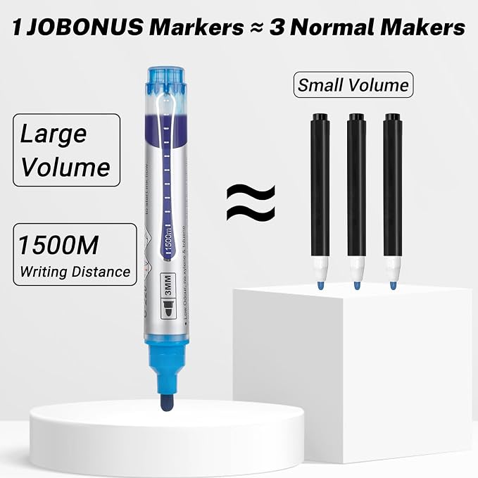 JOBONUS Glass Board Markers Erasable, Neon Dry Erase Markers - Image 6