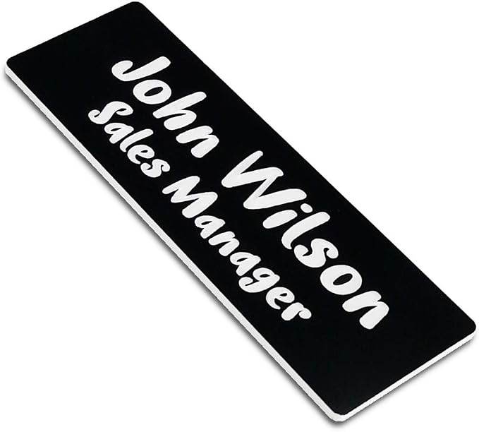 Custom Engraved Name Tag Badges by Unknown