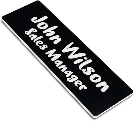 Custom Engraved Name Tag Badges by Unknown