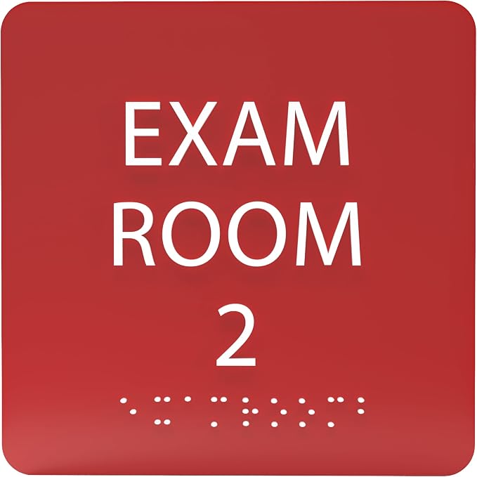 6" X6" Exam Room 2 Sign by ADACentralSigns