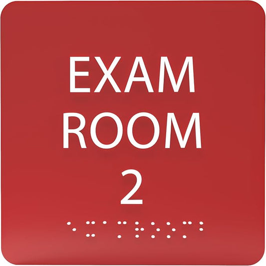 6" X6" Exam Room 2 Sign by ADACentralSigns