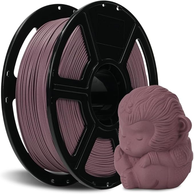 FLASHFORGE Carbon Fiber PLA Filament 1.75mm, Carbon Fiber Reinforced PLA 3D Printer Filament, 1KG Spool Dimensional Accuracy +/- 0.02mm, High Strength & High Abrasion-Resistance (Dusty Pink)-DeskLoop Office