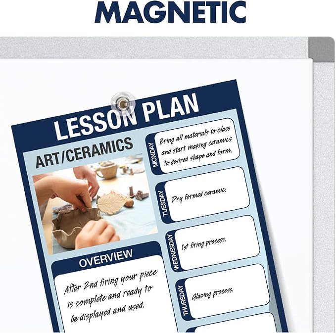 Quartet Dry Erase Magnetic White Board 72"W x 48"H, Porcelain Whiteboard - Image 5
