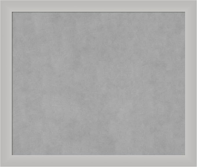 Amanti Art Silver Framed Magnetic Board 23x27 Medium Vision Board by AmantiArt