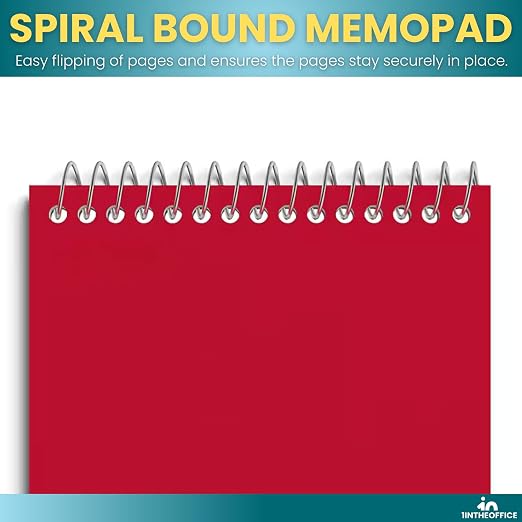 1InTheOffice Wirebound Memo Pads, 50 Sheets/Pad - Image 5