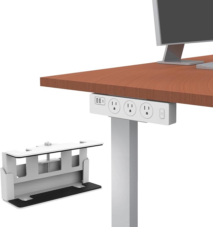 Monzlteck Universal Power Strip Mount, Put Your Power Strip Under the Desk or - Image 3