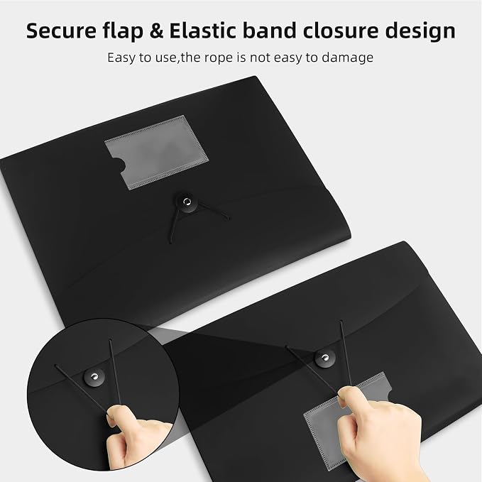 Accordian File Organizer 7 Pocket Expanding File Folder - Image 5