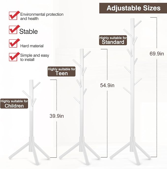 WANGMUXIA Coat Rack, Freestanding Coat Rack - Image 6